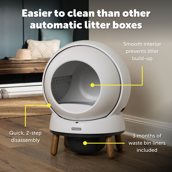 Pet Safe Ecom Smartspin Auto Litter Box Automatic Cat Litter Box